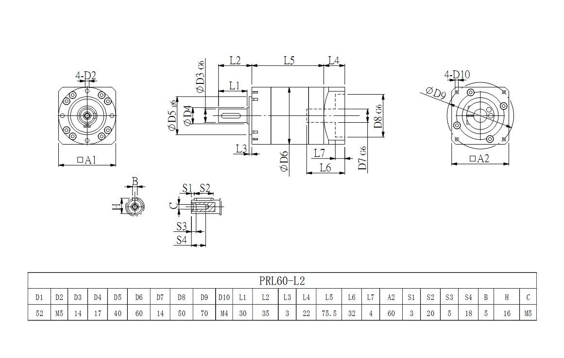  PRL60系列L2圖紙